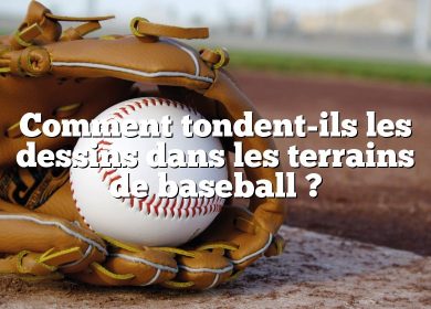 Comment tondent-ils les dessins dans les terrains de baseball ?